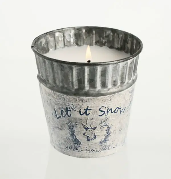 Let It Snow Candle