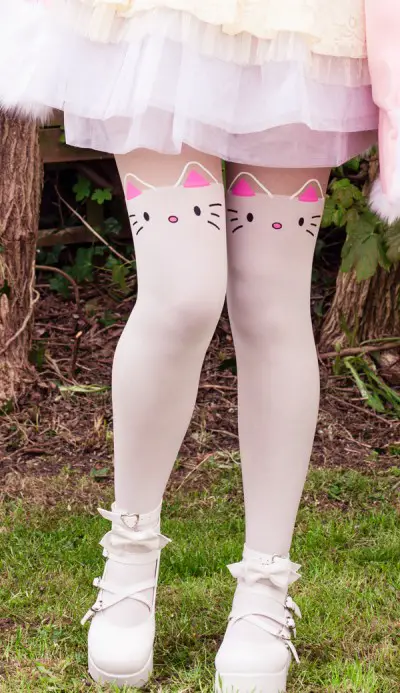 White Cat Tights