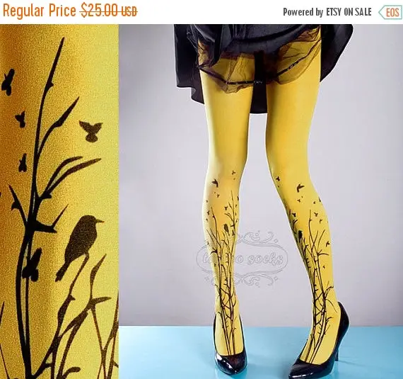 Yellow Forest Tights
