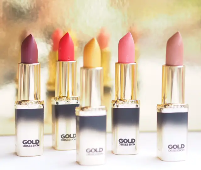 L'Oreal Paris Color Riche Gold Obsession Lipsticks