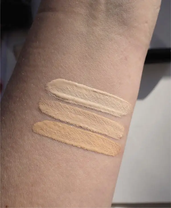 armani power fabric concealer swatches